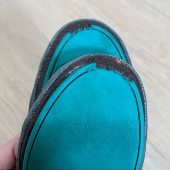 Tieks Metallic Pewter Silver Leather Slip On Ballet Flats Shoes - Picture 7 of 7